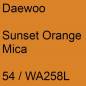 Preview: Daewoo, Sunset Orange Mica, 54 / WA258L.